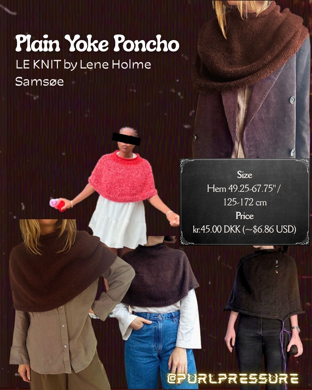 Plain Yoke Poncho