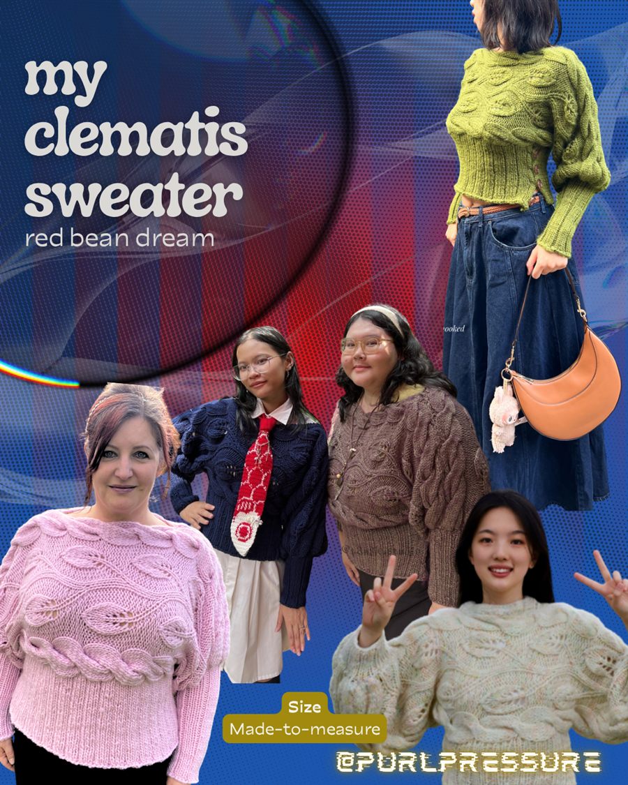 my clematis sweater