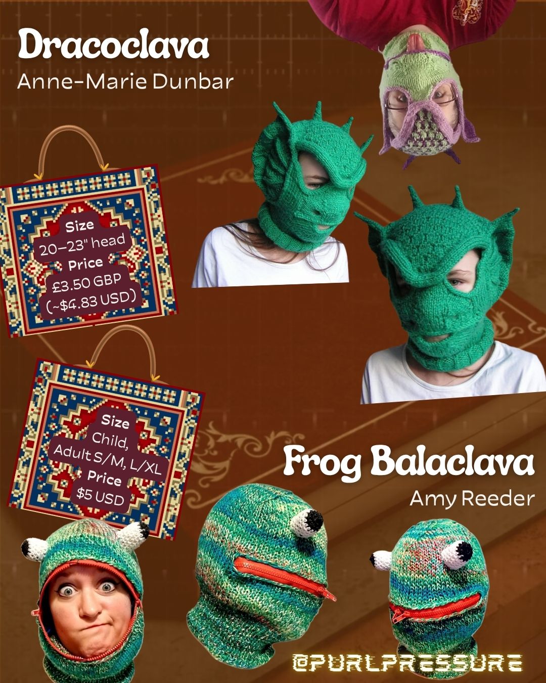 Dracoclava & Frog Balaclava