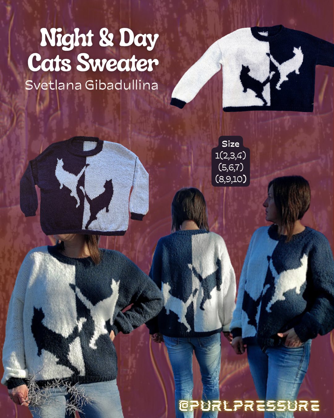 Night & Day Cats Sweater