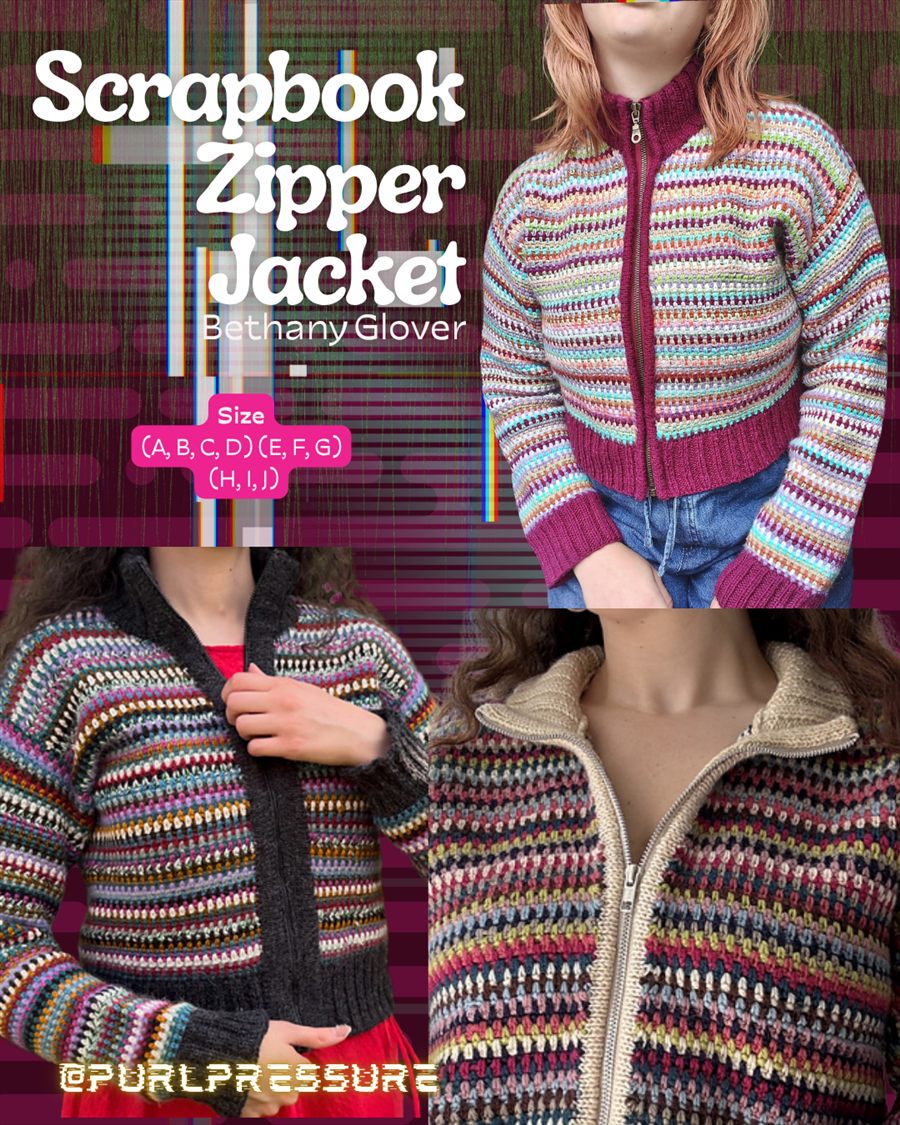 scrapbook zipper jacket